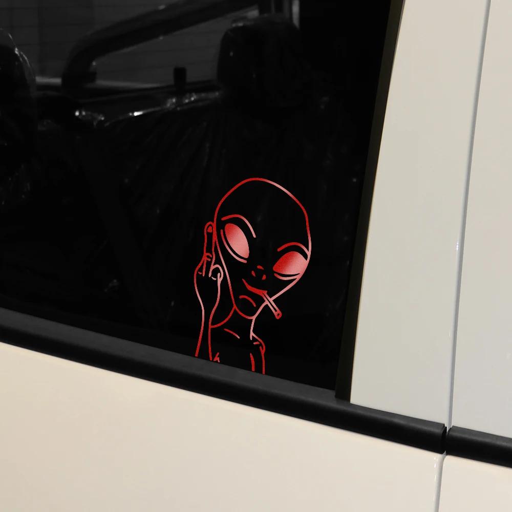 Alien Car Styling Reflective PVC Stickers Auto Whole Body Window Windshield Stickers Vehicles Motorcycle Exterior Accessories