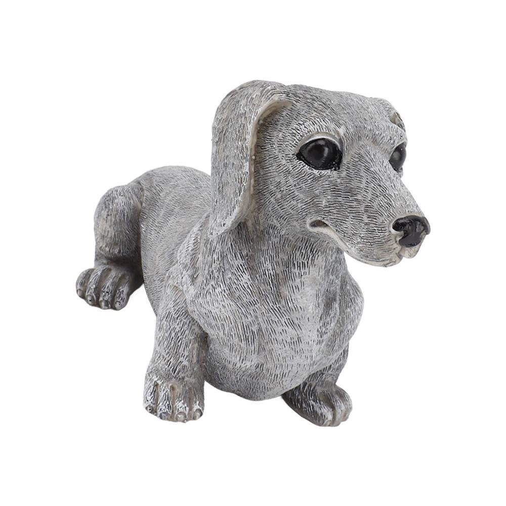 Synthetic Resin Dog Shaped Desktop Ornament Outdoor Yard Animal Statue  Courtyard Holiday Layout