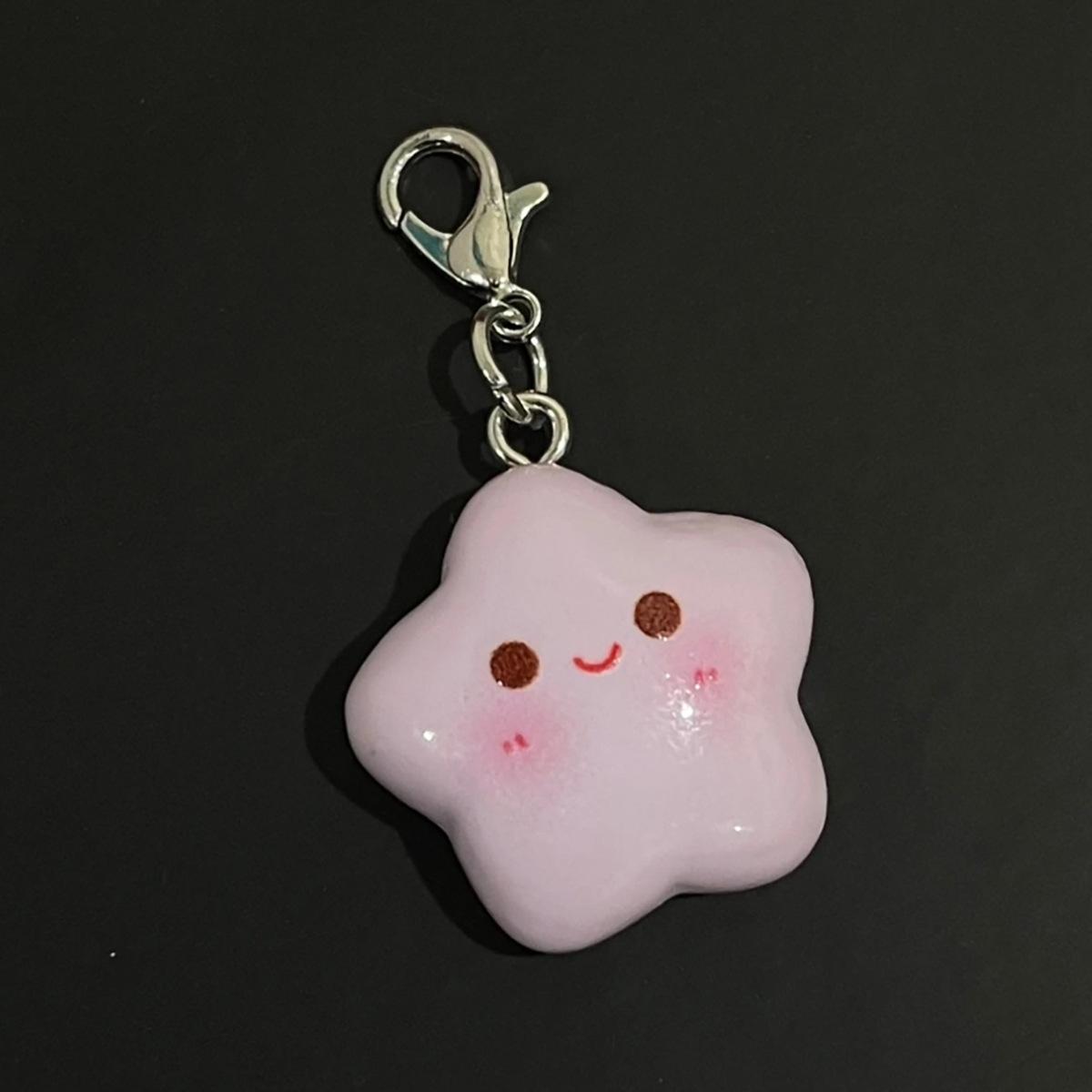 Милый брелок-звезда из смолы, подвеска на сумку в стиле Ins, подарок для лучших друзей, пары, семьи, подвеска-брелок