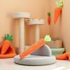 2Pcs Carrot Shapes Cat Rope Toys with Sounding Parcels Interactive Cat Toys for Indoor Cats and Kittens for Biting Chewing