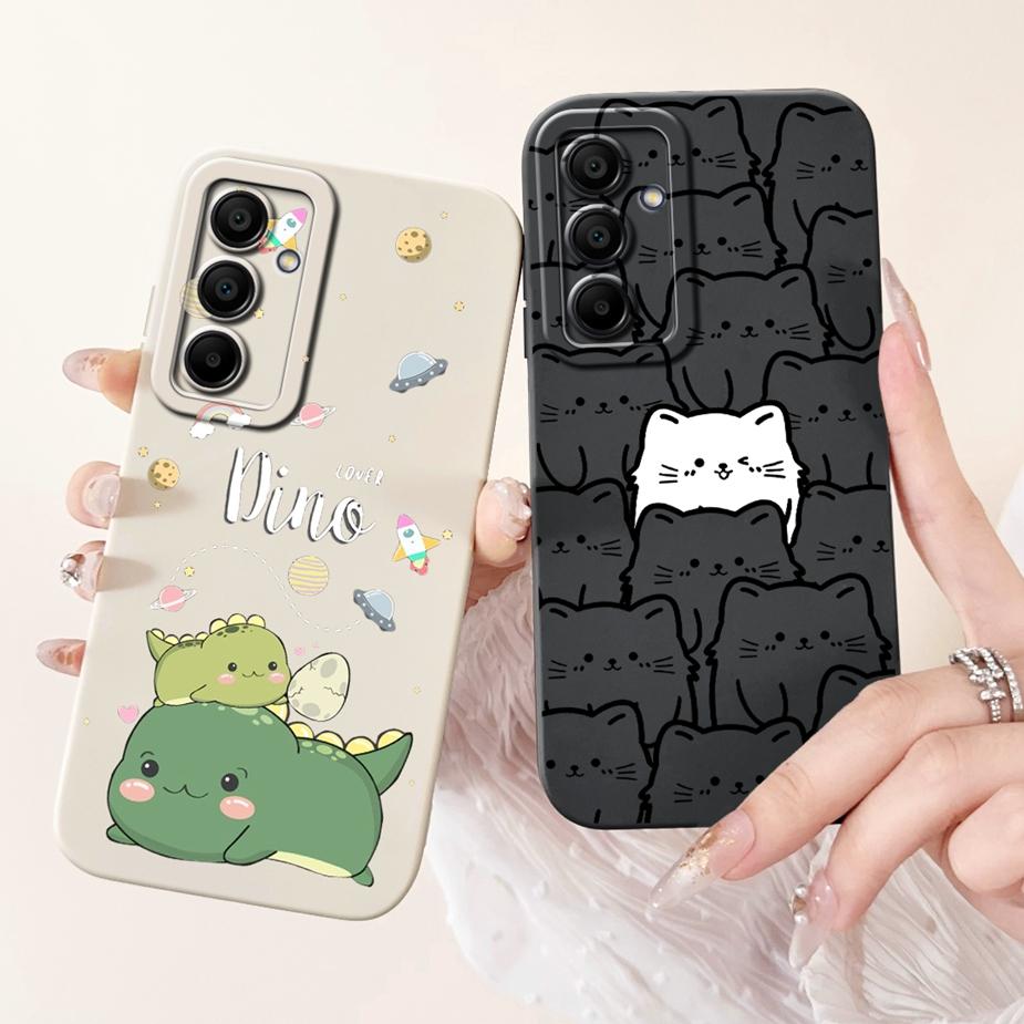 For Samsung Galaxy A16 Case SM-A165F Cute Cat Dinosaur Cartoon Cover Durable Phone Case For Samsung A16 A 16 5G A166B Soft Shell