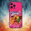 Coque de téléphone Totally Spies Pour iPhone17,16,15,14,13,12,11 Plus,Pro Max Housse Souple Noire