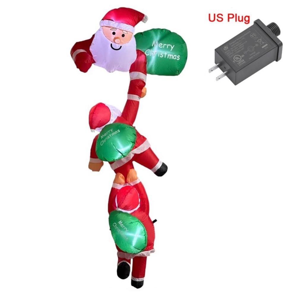 Christmas Decor Oxford Christmas Inflatable Dolls LED Light DIY Christmas Inflatables Decor Lighted Dolls Indoor Party
