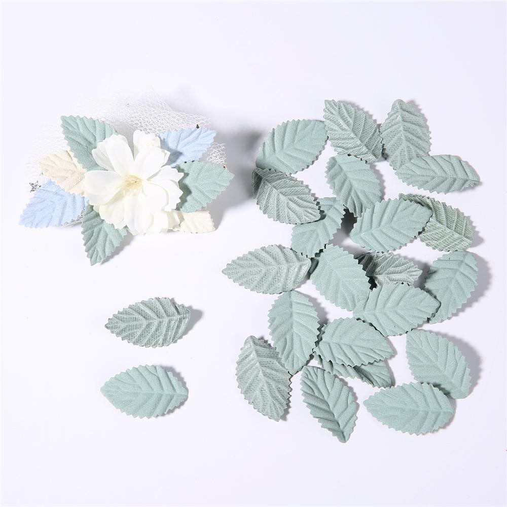 50Pcs Artificial Leaves Fake Tree Leaf for Home Room Decor Wedding Decorations DIY Handmade Wreath Scrapbooking Craft Accessory