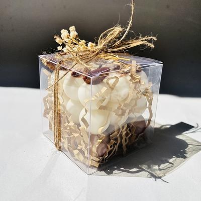 50 STUKS Transparante Geschenkdoos Kaarsverpakking Geschenkdoos 5*5*5cm PVC Huwelijks Snoepdoos Huwelijksfeest Benodigdheden Geschenkverpakking