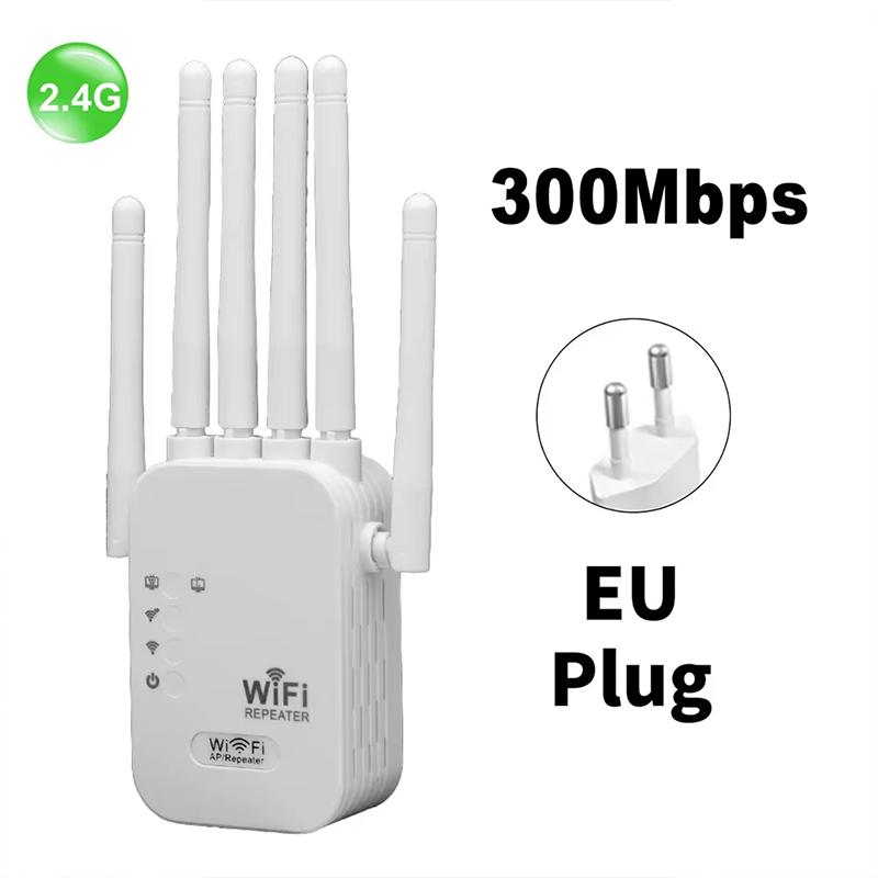 Dual Network Interface Wifi 6 Repeater Signal Amplifier Router 300Mbps Signal Booster Cellular Communication Amplifier