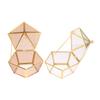 Pentagon Transparent Jewelry Storage Box Geometric Clear Jewelry Display Case Ring Earring Organizer Holder Tabletop Container
