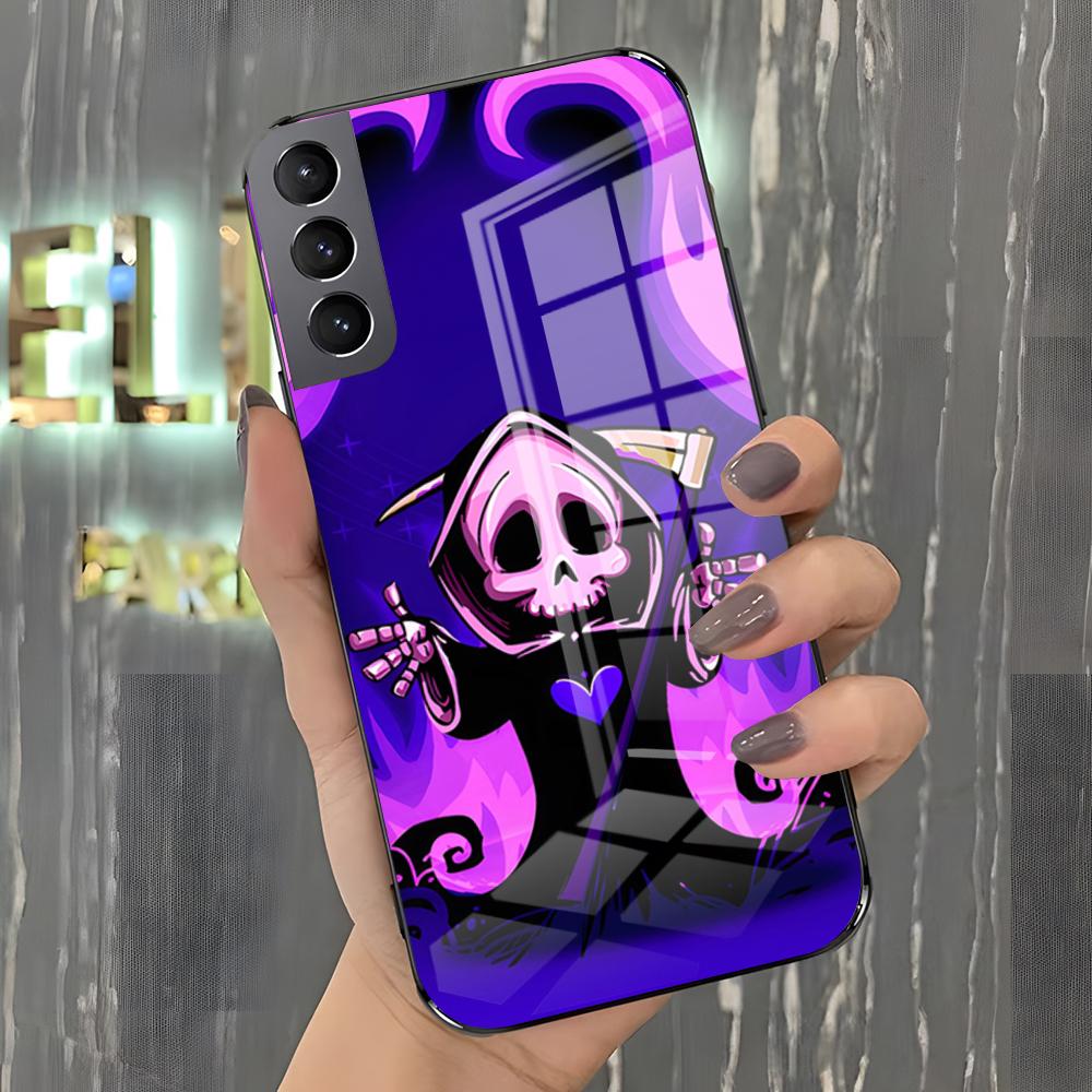 Grim Reaper Cool Phone Case For Samsung S26 S25 Plus S20 S20 Plus S22 Ultra S23 FE S21 Plus S21 Ultra Glass Cover