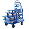 Foldable Flatbed Hand Truck - Silent Logistics Cargo Transport Cart with Strong Load-Bearing Steel Plate for Warehouse Use.