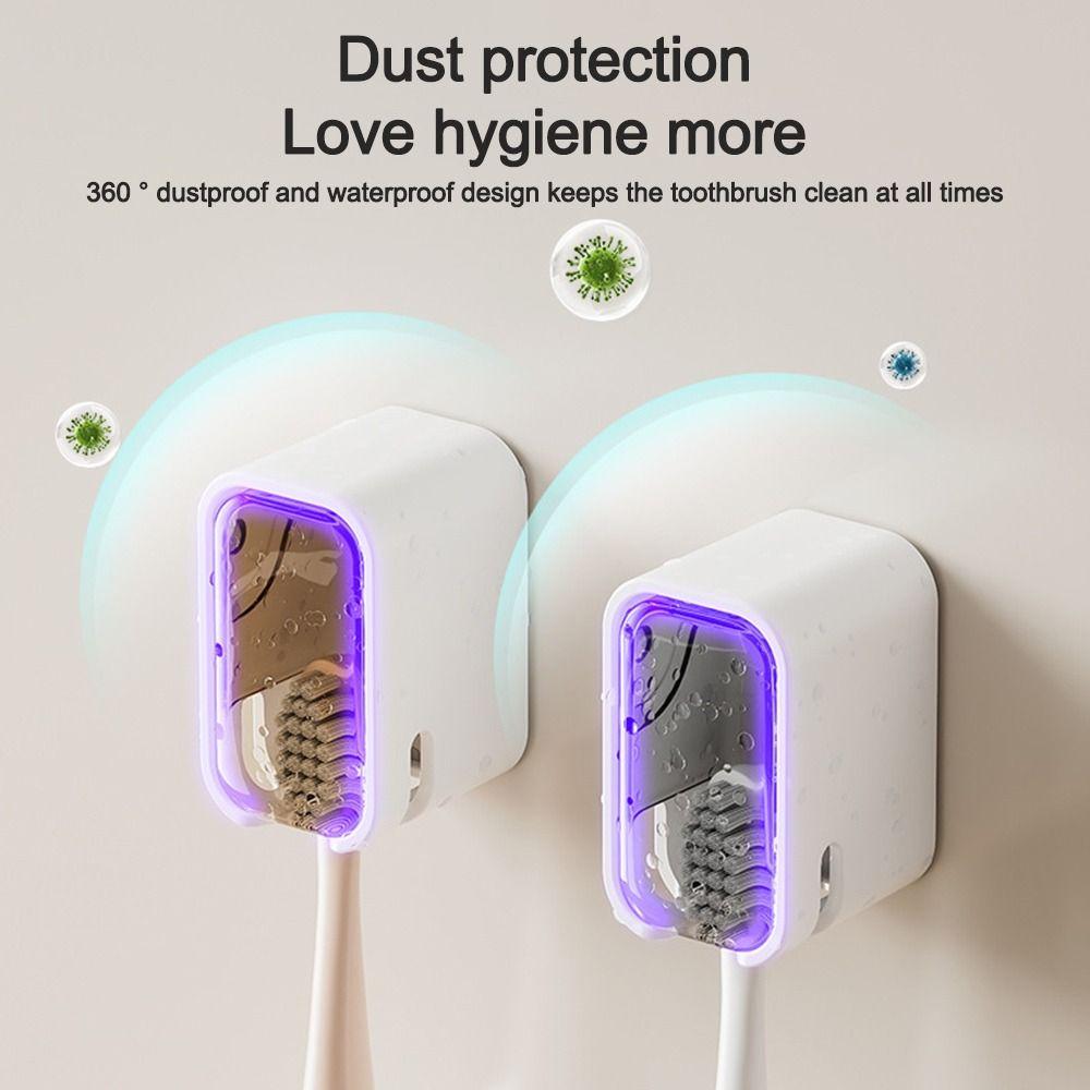 Dustproof Toothbrush Rack Flip-top Electric Toothbrush Storage Rack Portable Toothbrush Holder