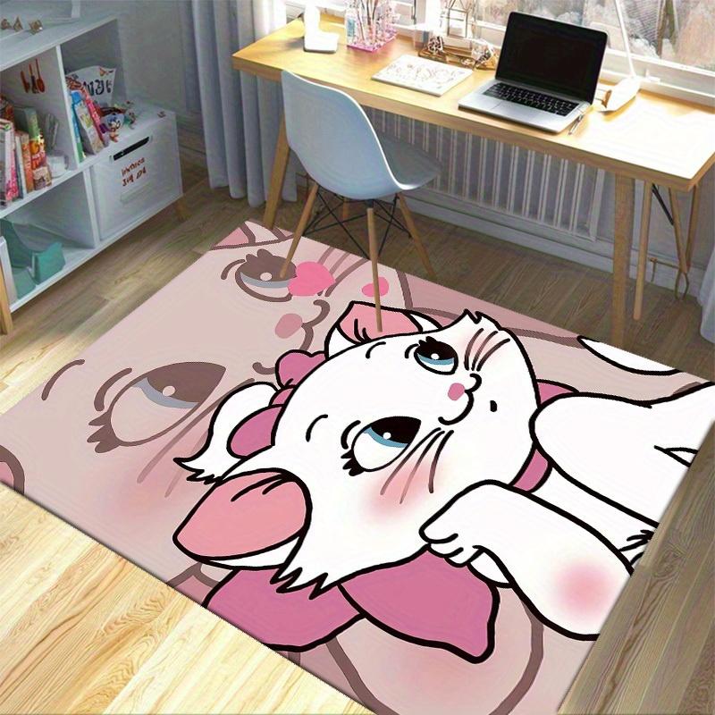 1 pezzo, "Tappeto Adorabile con Design di Gatto Cartone Animato - Perfetto per Arredamento Casa, Tappeto Ufficio, Coprisedia, Uso Esterno e Idee Regalo!"P195