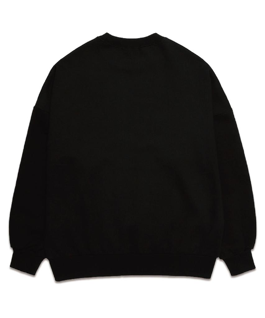VANNWORKS Activity Arch Oversized Sweatshirt (Vls0051) Black/White