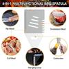 Edelstahl Ofen Set Grillkombinationswerkzeug Outdoor BBQ Grillset Grillset Aufbewahrung Tragbare Stofftasche Backwerkzeug