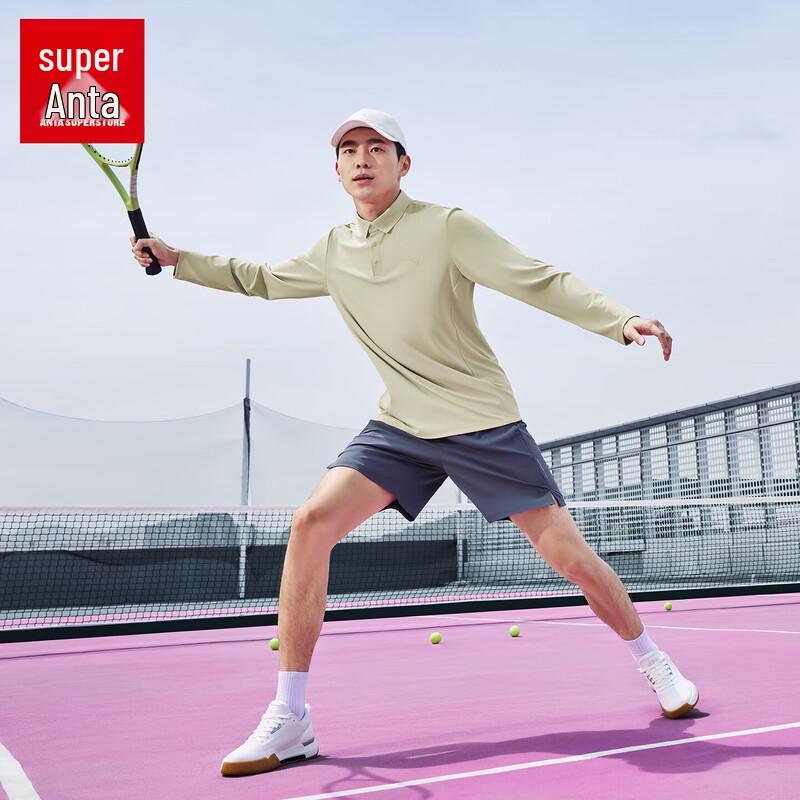 Anta Men s Quick-Dry Long-Sleeve Polo Shirt 175/L