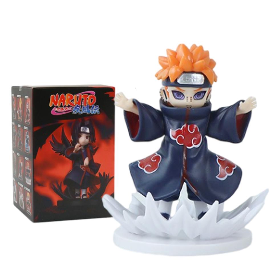 12Pcs Anime Naruto Shippuden Akatsuki Arc Series Blind Box Figures Toys Mystery Box Surprise Ornament Christmas Halloween Gifts
