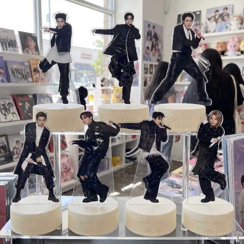 Lumină de noapte LED pentru concertul de revenire al turneului mondial BTS cu telecomandă pentru decorarea camerei și cadou de colecție
