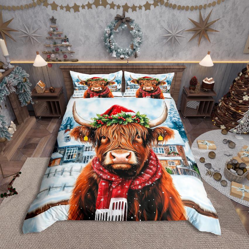 Comforter Homewish Merry Christmas Festival Xmas For Kids Bedding Sethappy New Year Decor