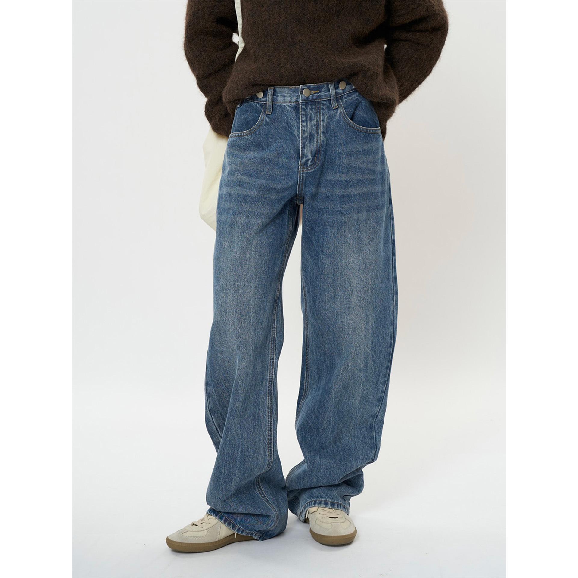 Xu Man Women s Korean Style Relaxed Loose Straight Leg Slimming Jeans - Early Spring Collection S