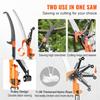 SucceBuy Manual Pole Saw Extendable Tree Pruner Sharp Steel Blade for Branches Trimming with Lightweight Aluminum Alloy Handle