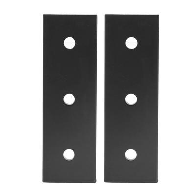 2 Piezas Placa de Unión Aleación de Aluminio 3 Agujeros Soporte Plano de Reparación Tablero para Muebles 4040