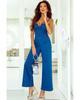 Azura Exchange Statement-Jeans-Jumpsuit mit V-Ausschnitt und Einschnitt