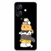 For OPPO A3 / A3x 5G Case 6.67" Funda Black Silicone Soft Phone Case For OPPO A3x A3 5G Back Cover Case A 3x A 3 X A3 X Cartoon