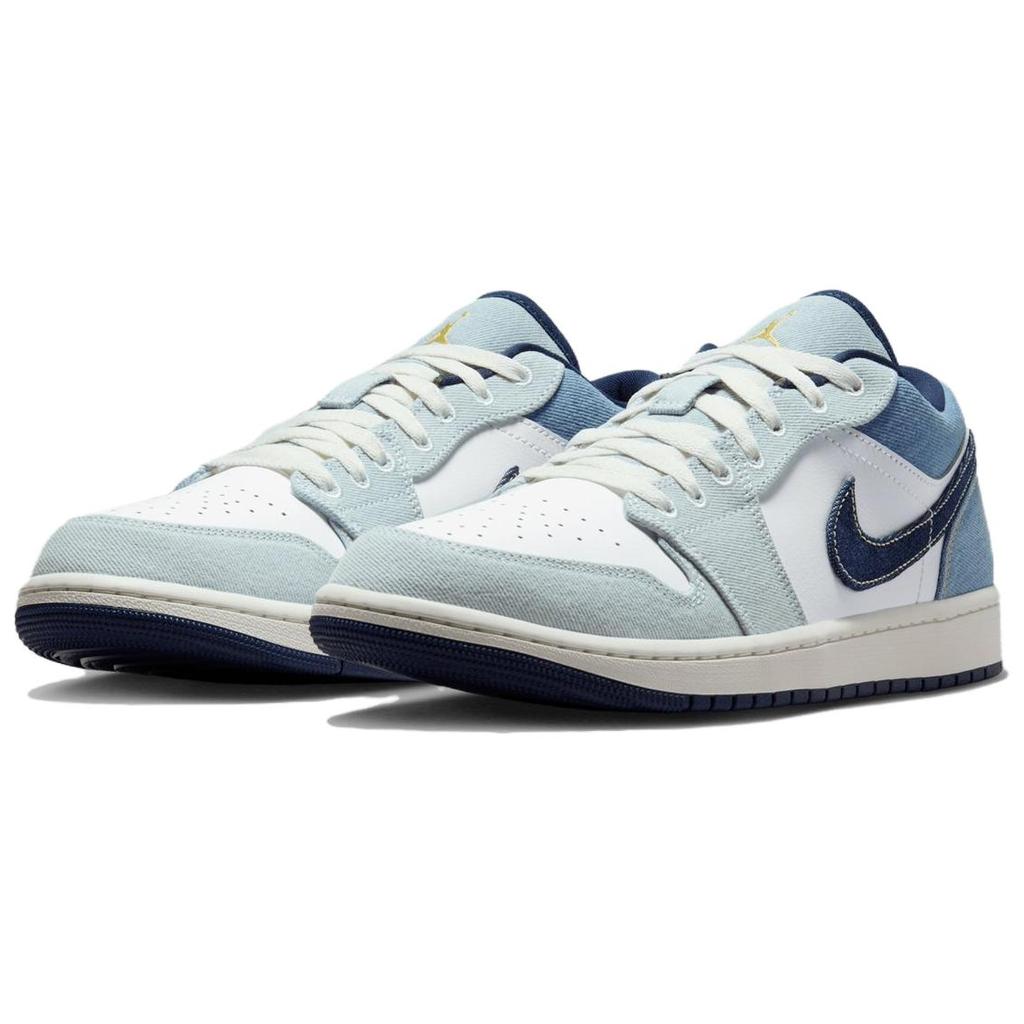 Air Jordan 1 Low Denim Men Sneakers Blue White Sail IH0648-141