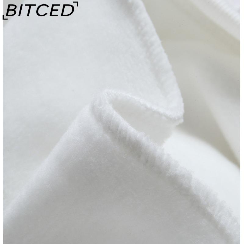 BITCED Autumn and Winter Hooded Sweatshirt Men's Hooded Warm Padded Thickened Pullover Loose Large Size Hoodie