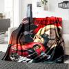Anime DEATH NOTE Print Flannel Blanket High Quality Warm Comfortable Cover for All Seasons Perfect for Gifts Home Decor