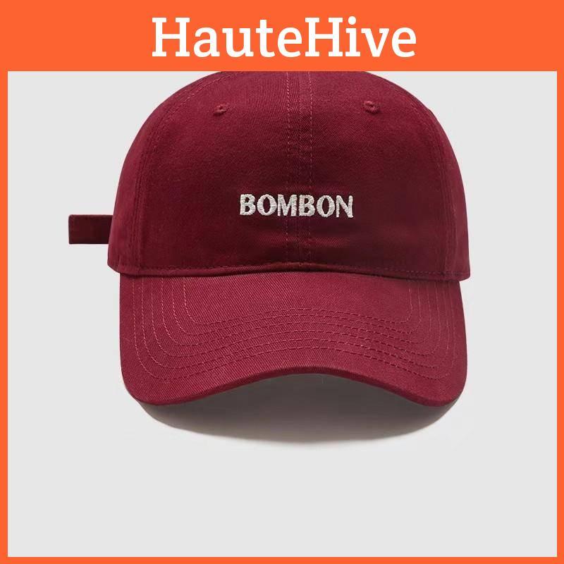 Embroidered Letter Bombon Baseball Cap Men Women Spring Casual Adjustable Hat