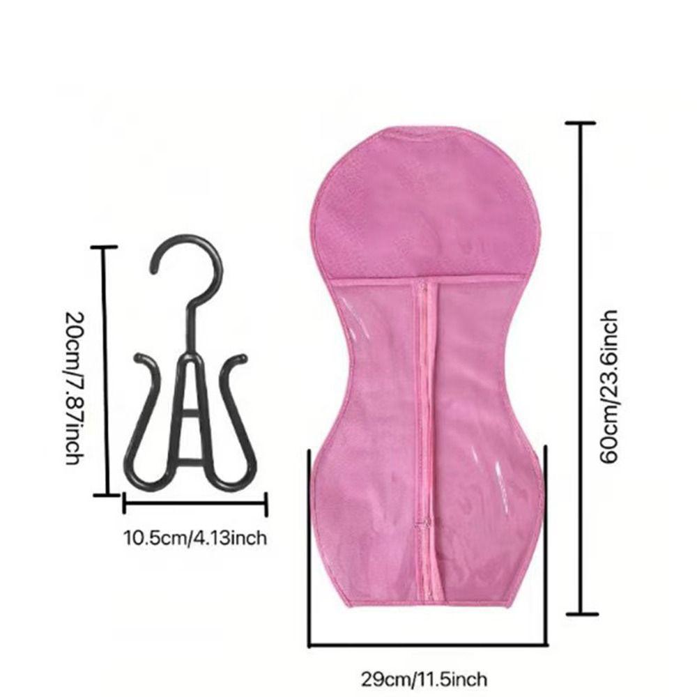 With Hanger Wig Bag Hair Extensions Storage Bag  for Virgin Hair Weft Clip In Hair Extension