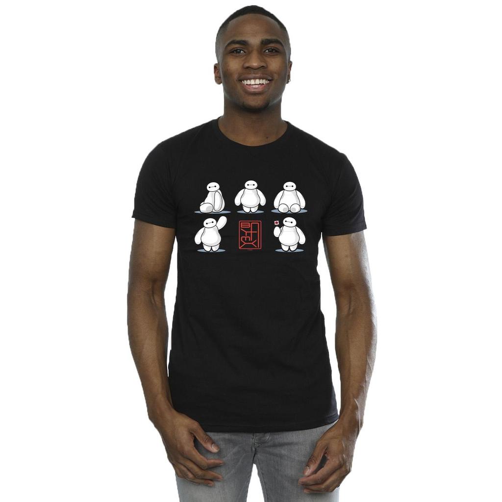 Disney Mens Big Hero 6 Baymax Many Poses T-Shirt