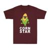 Corn Star With Sunglasses Gift For Corn Farmer Career Gift Men's Cotton T-Shirt
