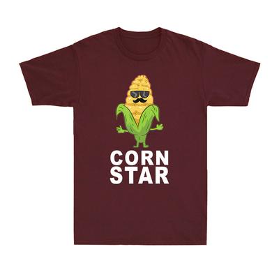 Étoile de Maïs Avec Lunettes de Soleil Cadeau Pour Agriculteur de Maïs Cadeau de Carrière T-shirt en Coton Homme