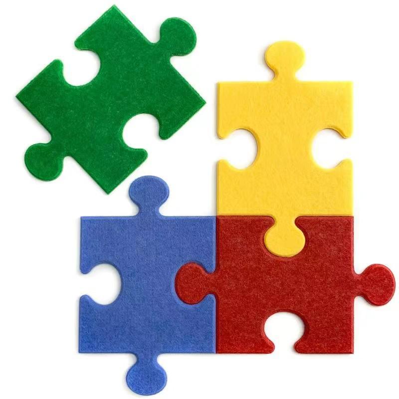 3D Felt Puzzle Wall Decor & Message Board