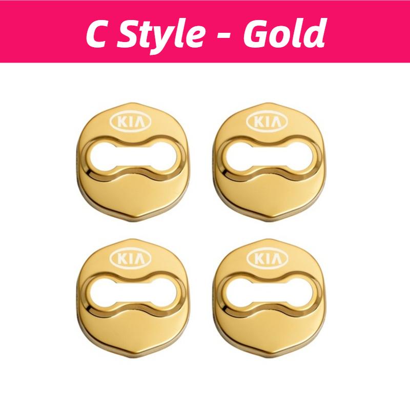 4PCS Car Door Lock Cover Logo Protection Stickers For KIA K3 K5 KX3 KX5 KX7 Sportage R Forte Carens Stinger Sorento Accessories YO7