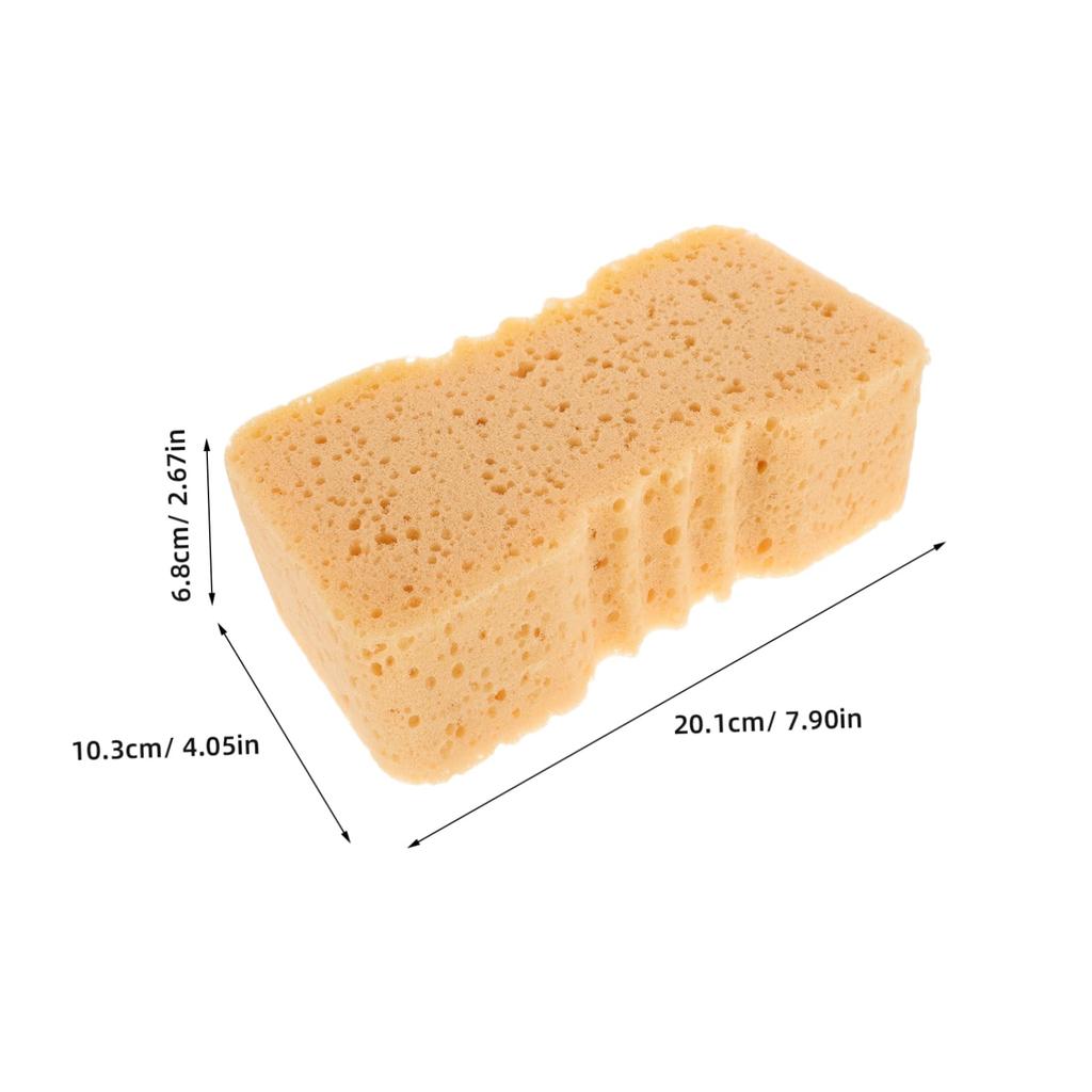 Generisch 2 Stück Autowaschschwamm Großer Zelluloseschwamm Reinigungsschwamm Keramikschwamm Reifen