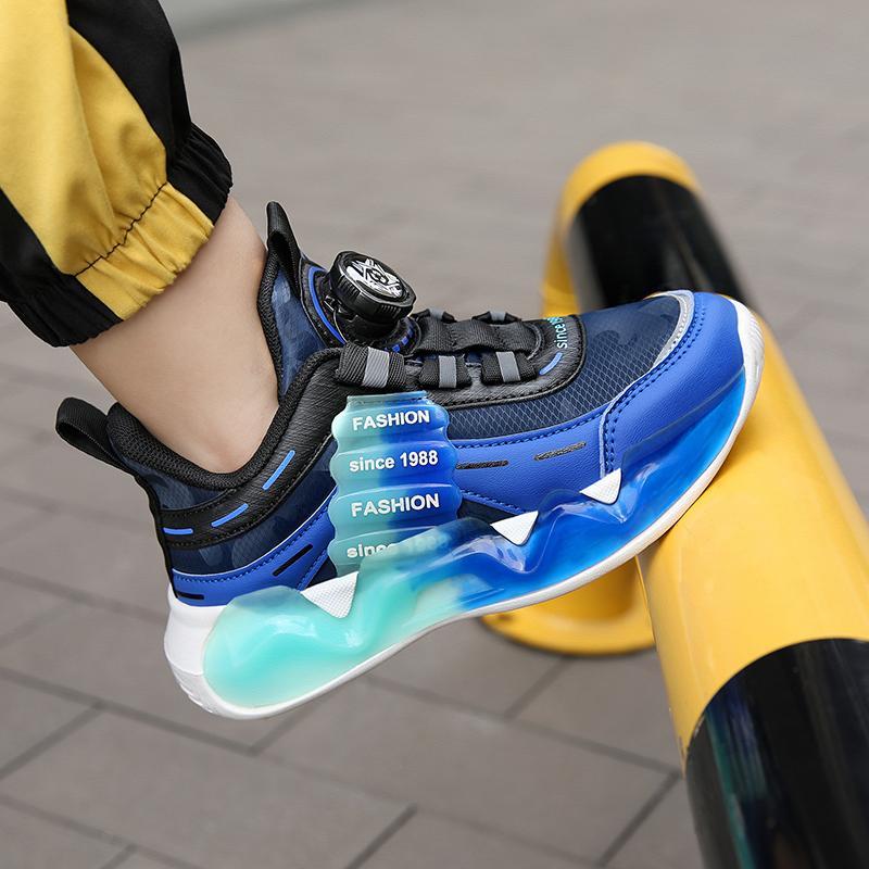 Children Sneaker Kids Non-slip Lightweight Girls Sports Running Tennis Footwear Boys Casual Shoes Leather Student Walking Shoes