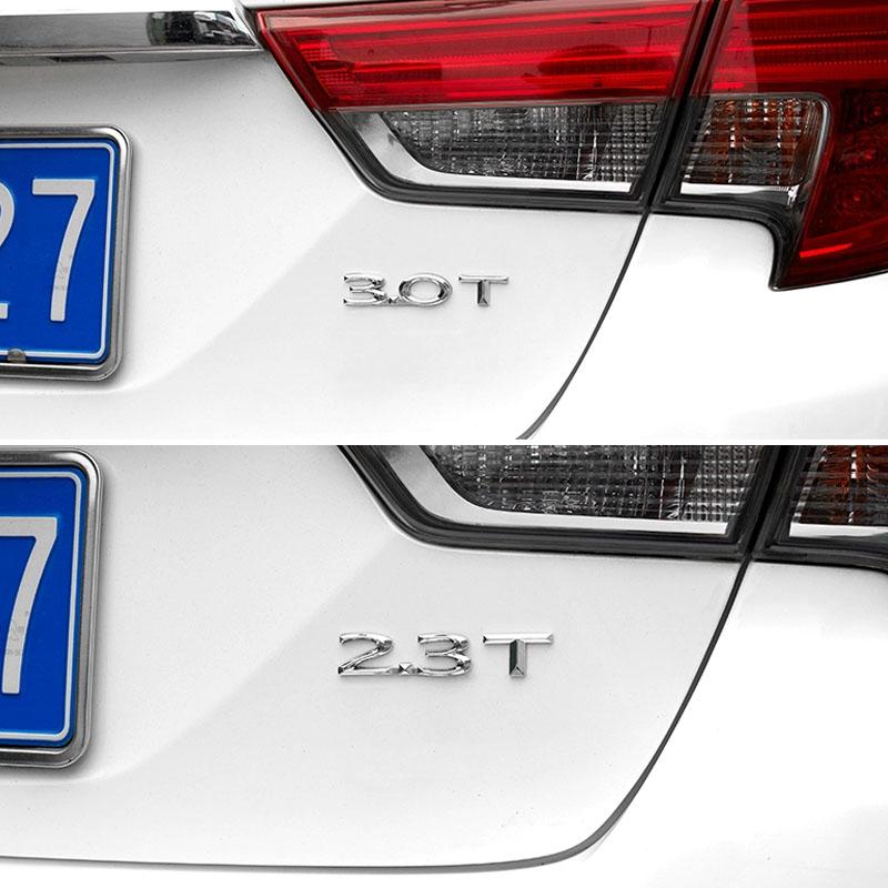 3D Premium 2.3T 2.3 T Letters for car Fender trunk Rear Bonnet Decal Emblem Badge Sticker