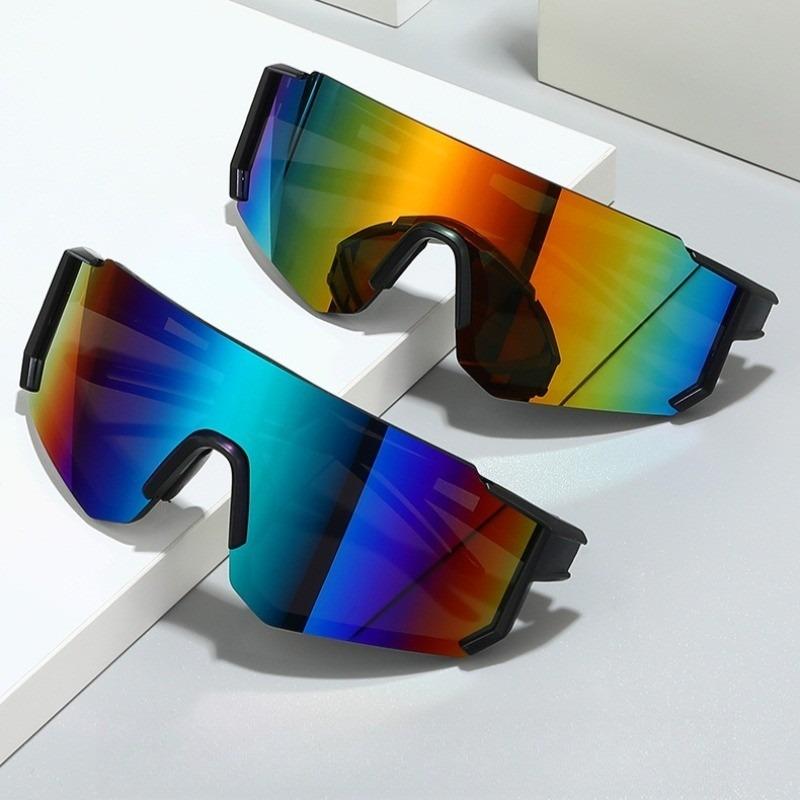 

2 шт. Новые очки для активного отдыха, велосипедные солнцезащитные очки, ветрозащитные, с большой оправой, мужские, женские, для бега, велосипедные очки