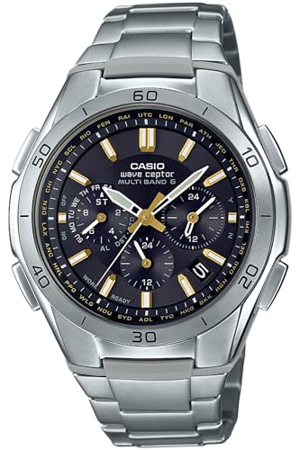 

Мужские титановые часы Casio Wave Ceptor WVQ-M410TD-1A2JF с солнечным питанием и радиоконтролем, серебристые (Официальный японский продукт)