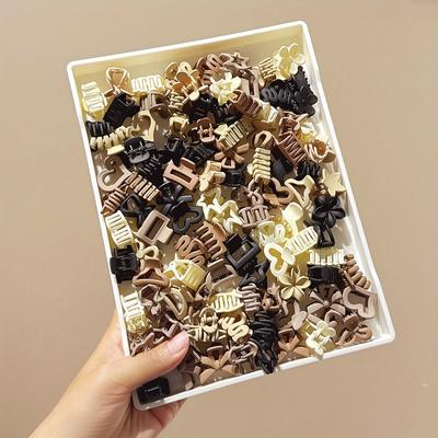 10/20/30 Pezzi Confezione Mista Beige Piccole Clip, Accessori Carini per Ragazze - Perfetti per l'Uso Quotidiano, Occasioni Speciali o Regali da Viaggio