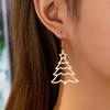 Christmas Tree Hollow Earrings: Creative & Versatile Holiday Jewelry Gift