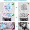 Bath Sponges Loofahs 70 Grams Large Size,4 Pack Shower Sponge Exfoliating Cleaning Bath Loofa Body Scrubber Balls for Washing