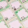 8Pcs Sticky Notes, 50 Sheets Per Pad Creative Panda Sticky Note Lovely Cartoon Students Small Note High Appearance Level Can Paste N Times Sticky Note