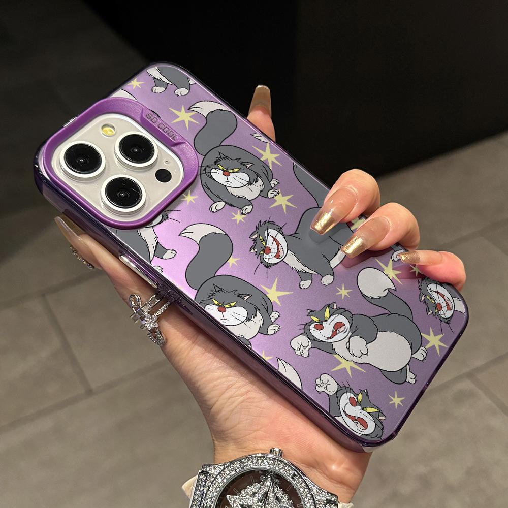

Funny Lucifers Cat Phone Case for Xiaomi Redmi 15C 14C 13C 12C 10 Note 15 14 13 12 Pro Plus 4G 5G Silver Hard Cover Redmi Note 13 4G