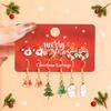 12 Pcs Santa Claus Christmas Tree Bell Earrings New Year Jewelry Cute Christmas Gingerbread Snowflake Earrings Set for Women