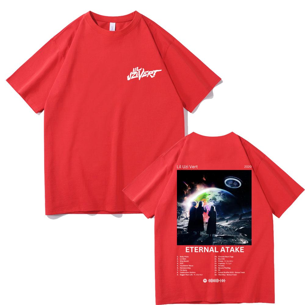 Rapper Lil Uzi Vert Eternal Atake Album Graphic T Shirt Unisex Women Hip Hop Casual Oversized T-shirt Male Vintage Trend Streetwear S