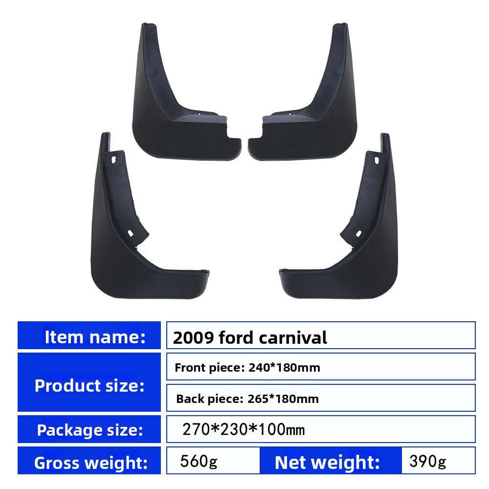Front Rear Splash Guard Mudguards For Ford Fiesta MK7 2009 Fender Mudflap Mud Flaps Car Accessories
