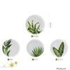Bone China Plant 8-inch Ceramic Plate Breakfast Inventory Heart Fruit Plate Main Course Tableware Kitchen Kitchen Utensils